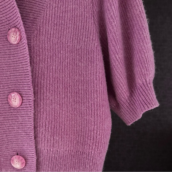 & Other Stories Women's Cropped Cardigan in pretty violet colour - Picture 9 of 9